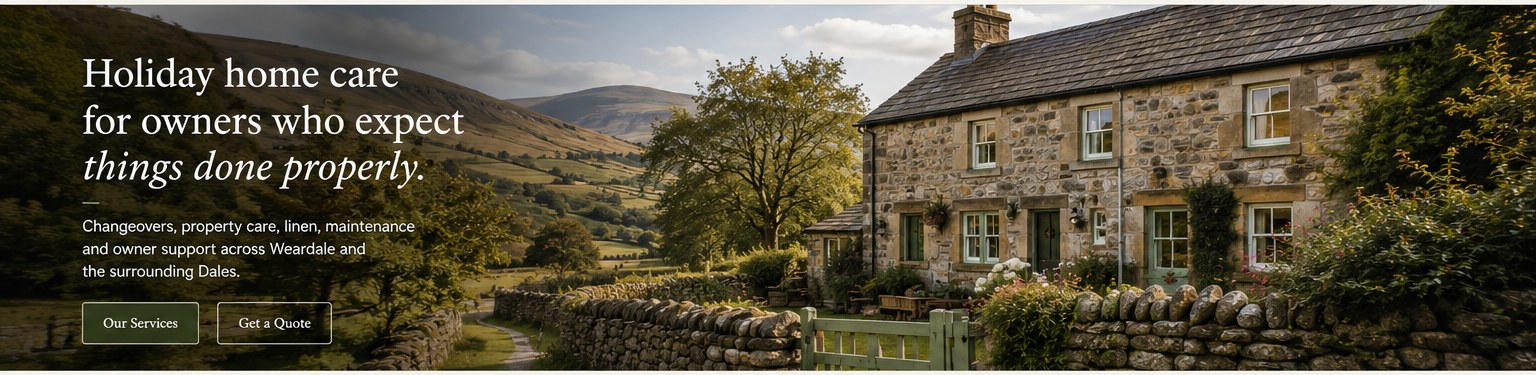 Stone cottage in the Weardale countryside