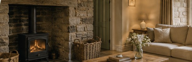 Cosy countryside cottage interior